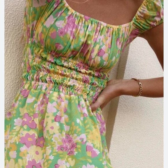 XS/S With Jéan Marseille Floral Mini Dress - Picture 7 of 8